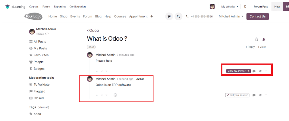 Overview of Creating a Course Forum in Odoo 18 to Engage Learners-cybrosys