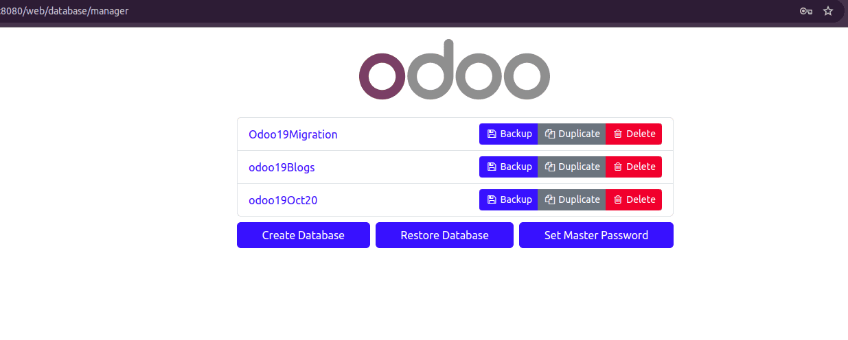 Overview of Database Management in Odoo 19-cybrosys