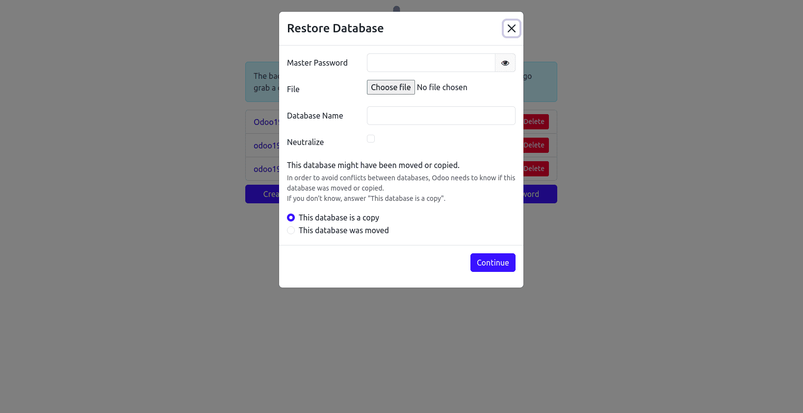 Overview of Database Management in Odoo 19-cybrosys
