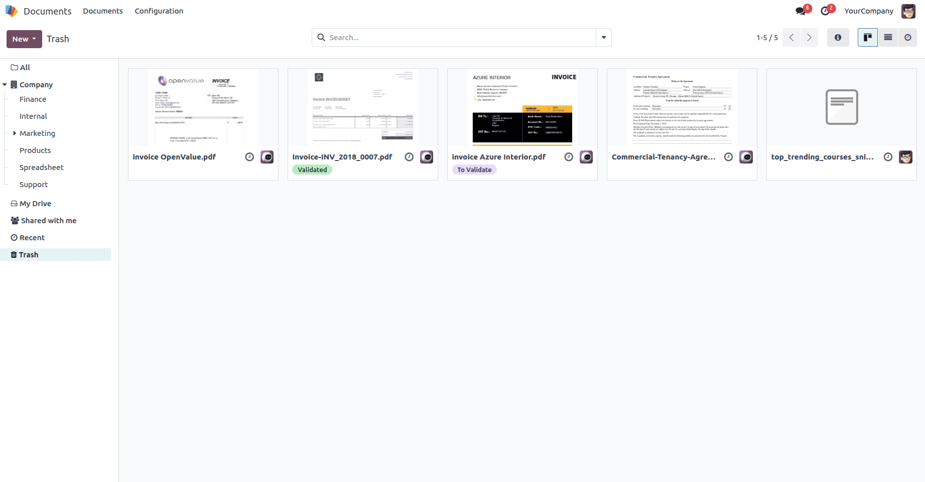 Overview of Documents Module in Odoo 18-cybrosys