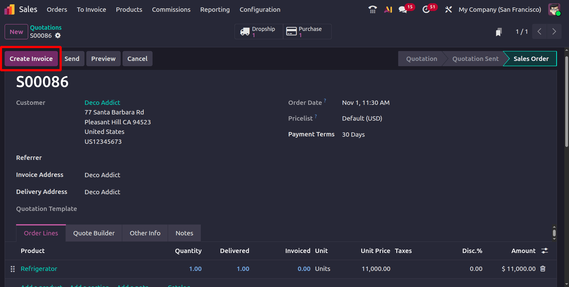 Overview of Dropshipping Operations in Odoo 19 Purchase-cybrosys