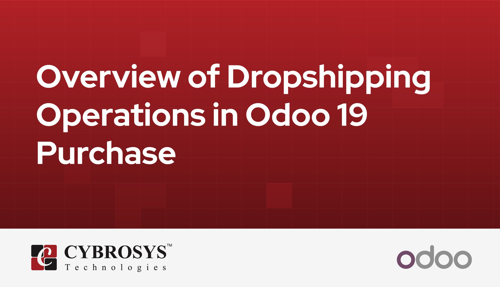 Overview of Dropshipping Operations in Odoo 19 Purchase
