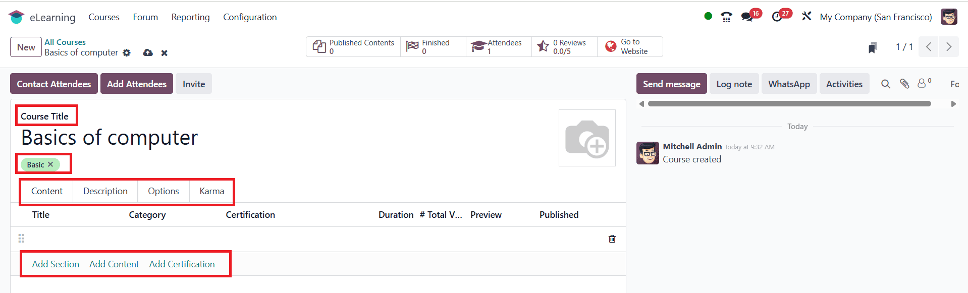 Overview of e-Learning Certification Management in Odoo 18-cybrosys
