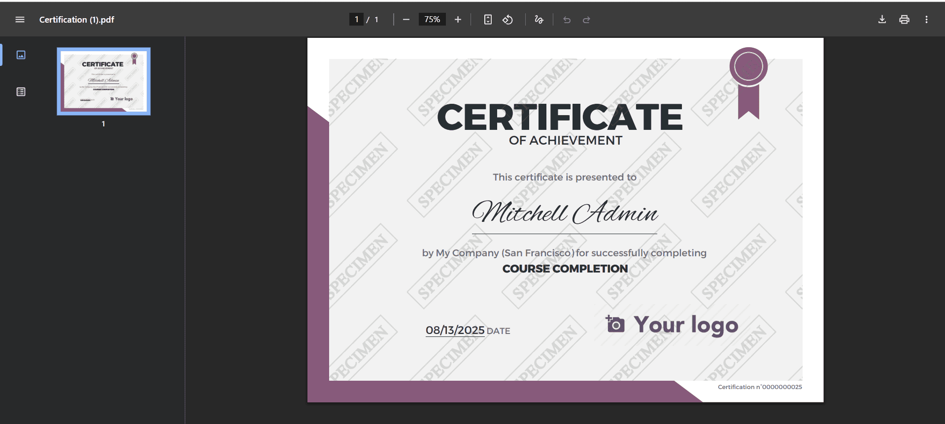 Overview of e-Learning Certification Management in Odoo 18-cybrosys