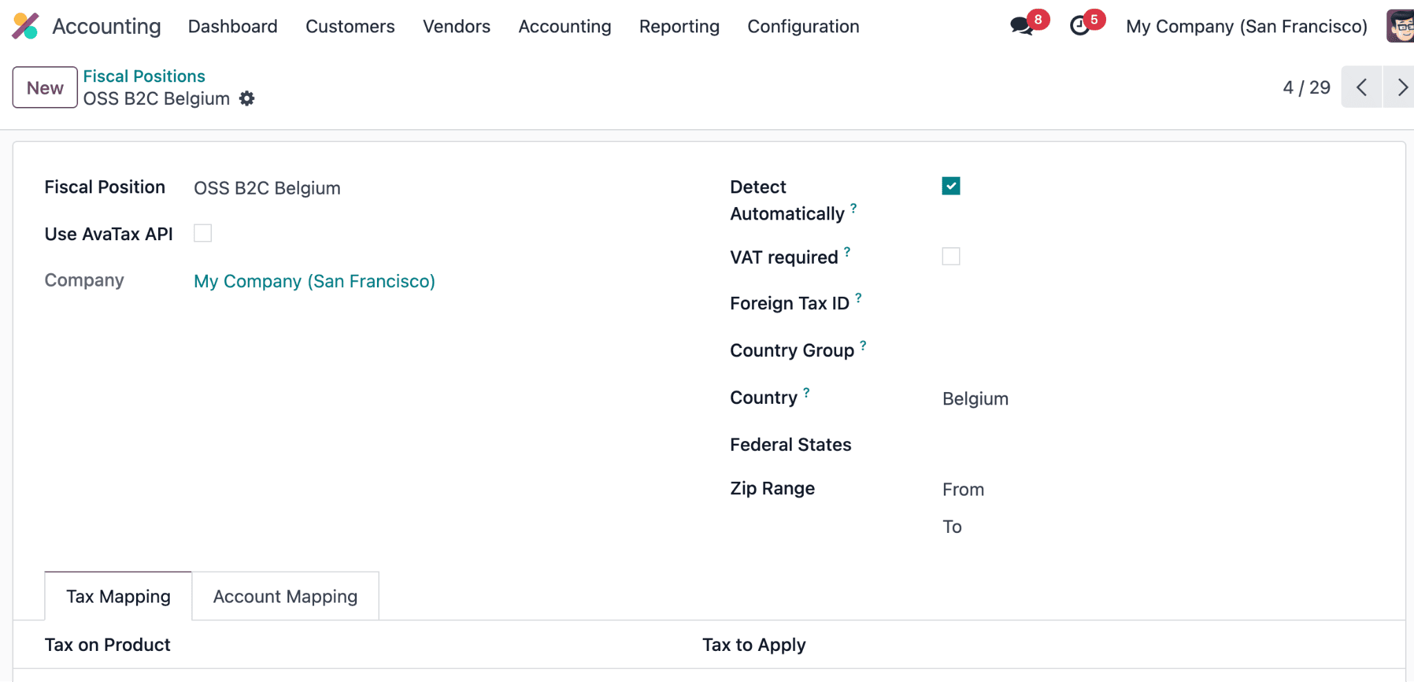 Overview of EU Intra-Community Distance Selling in Odoo 18 Accounting-cybrosys