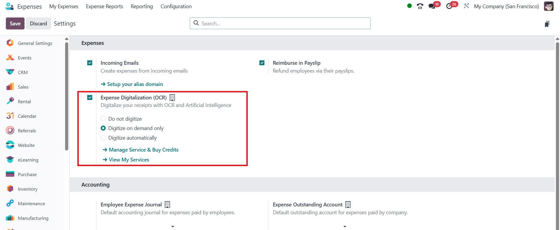 Overview of Expense Digitization in Odoo 18 Expense-cybrosys