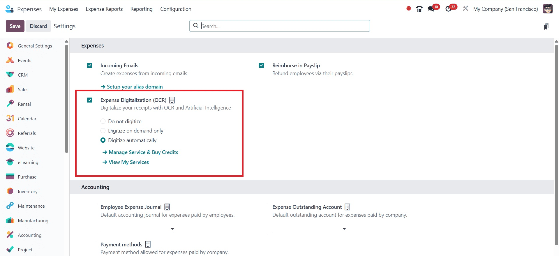 Overview of Expense Digitization in Odoo 18 Expense-cybrosys