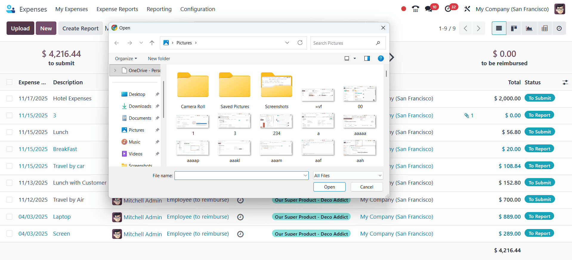 Overview of Expense Digitization in Odoo 18 Expense-cybrosys