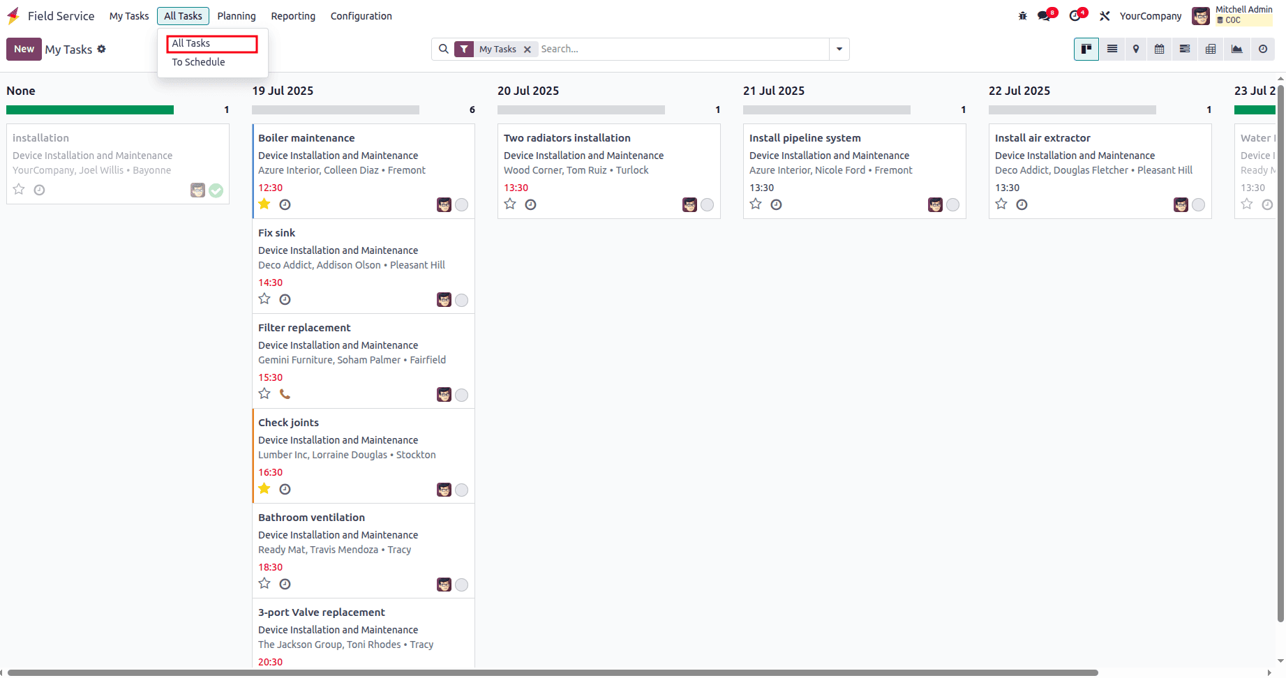 Overview of Field Service Reporting In Odoo 18-cybrosys