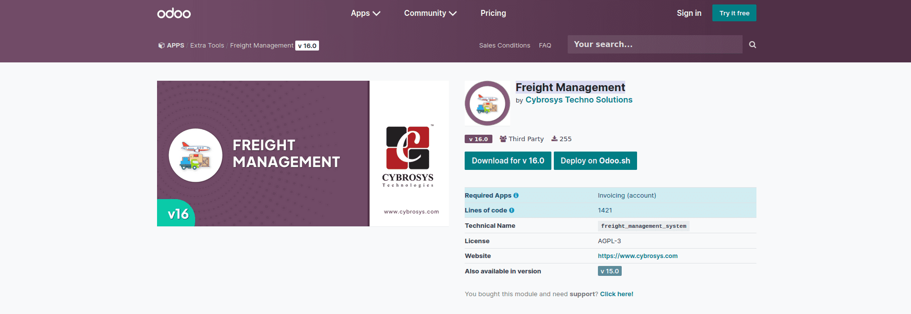 Overview of Freight Management in odoo 16 - App-cybrosys