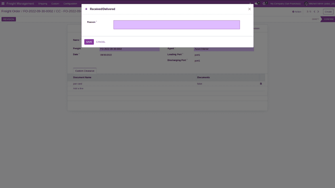 Overview of Freight Management in odoo 16 - App-cybrosys