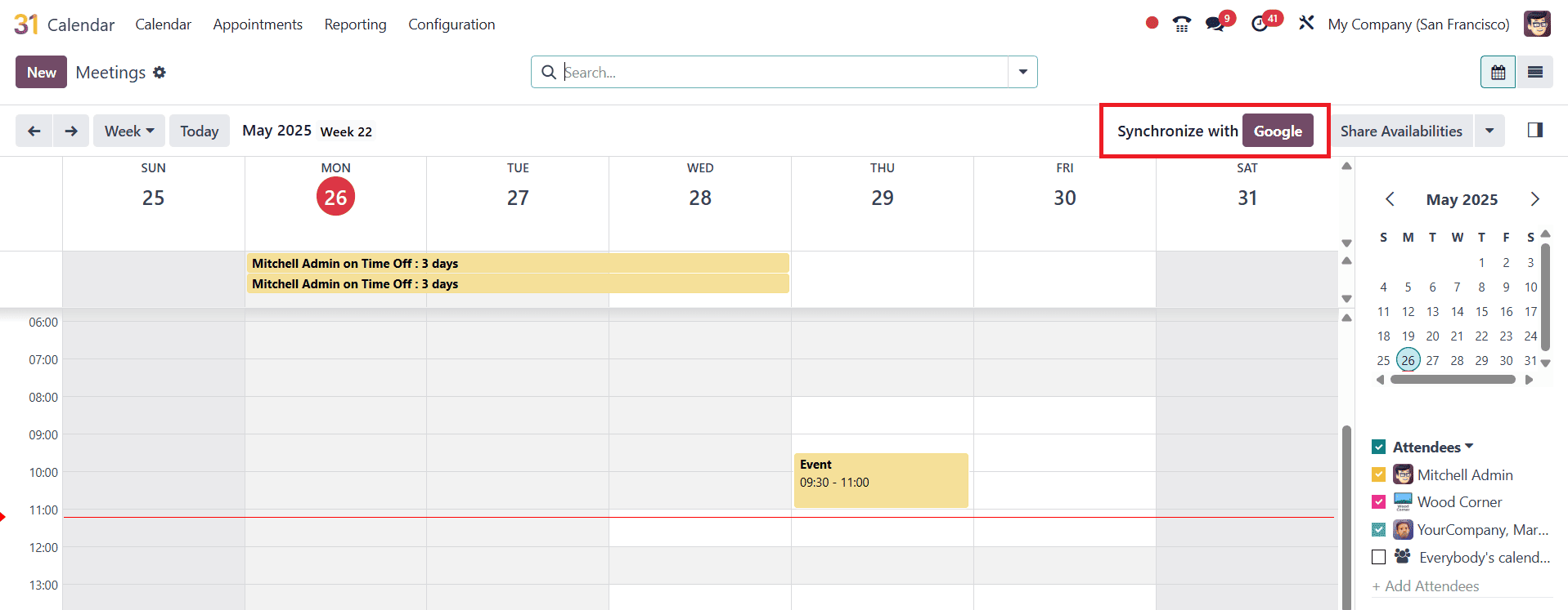 Overview of Google and Outlook Integration in Odoo 18-cybrosys