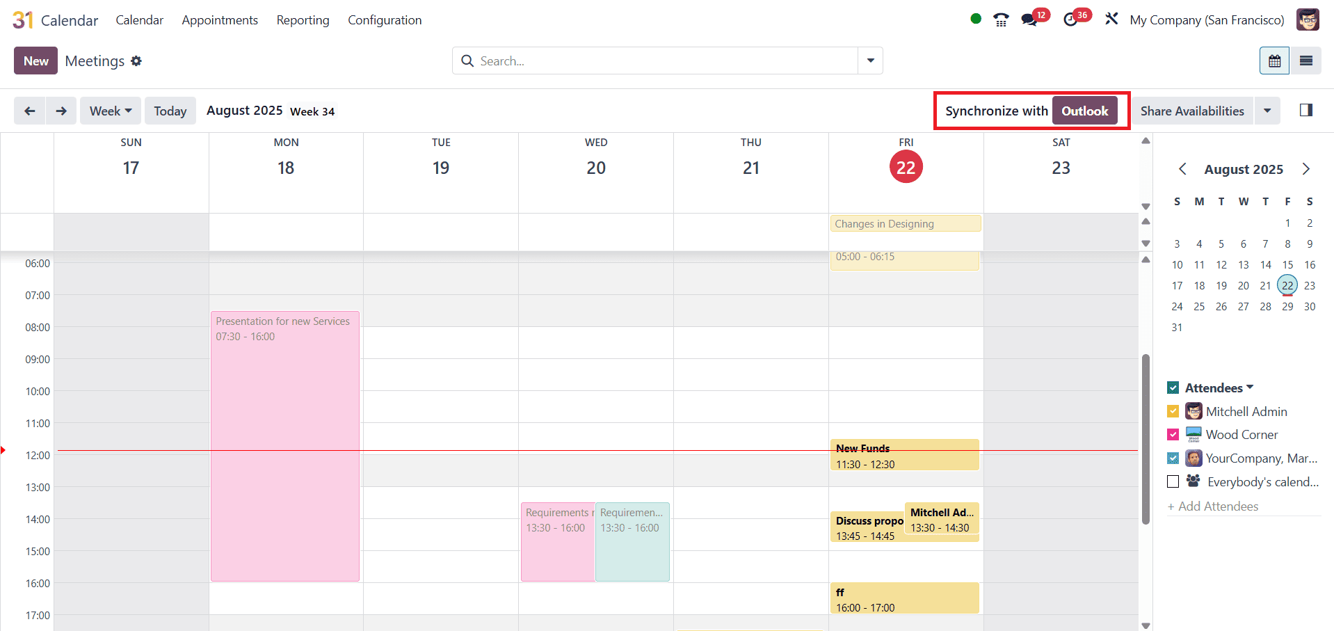 Overview of Google and Outlook Integration in Odoo 18-cybrosys