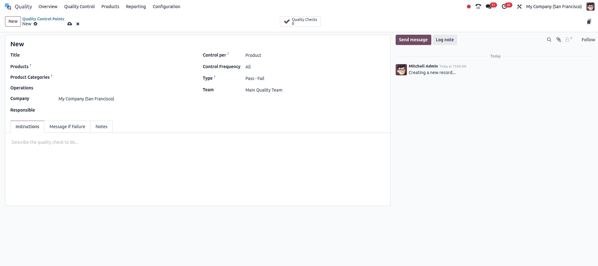 Overview of Implementing Quality Control in Odoo 18 Transfer Operations-cybrosys