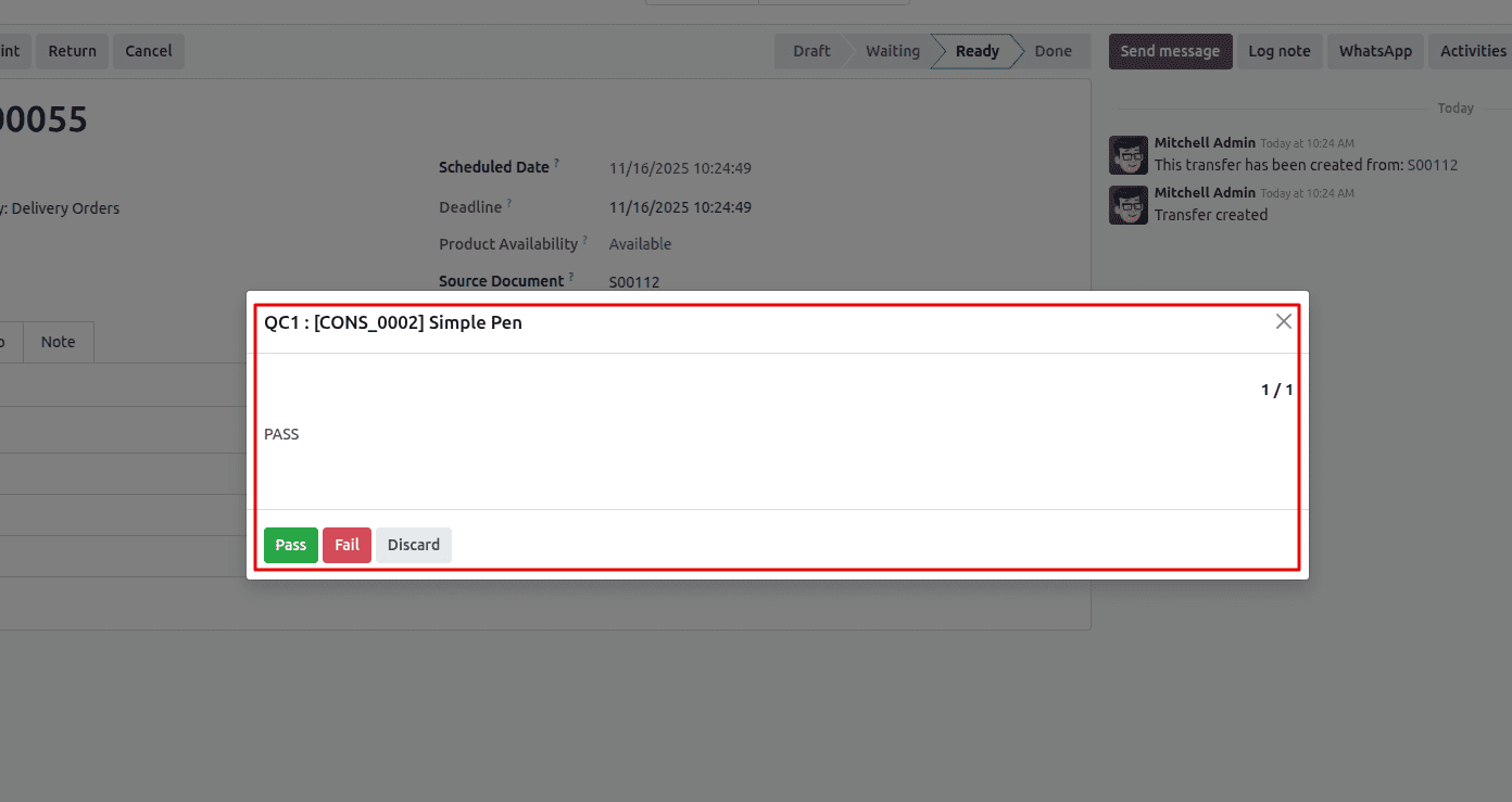 Overview of Implementing Quality Control in Odoo 18 Transfer Operations-cybrosys