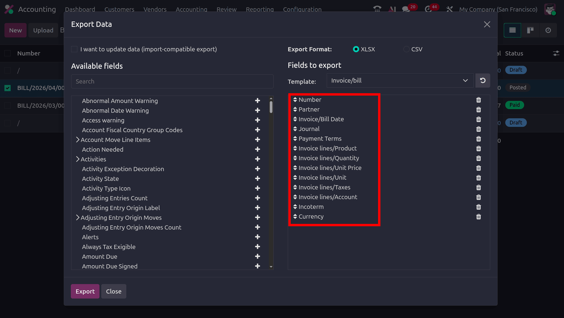 Overview of Importing Vendor Bill in Odoo 19-cybrosys