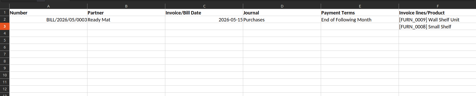 Overview of Importing Vendor Bill in Odoo 19-cybrosys