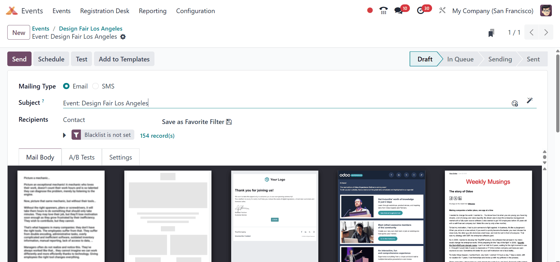 Overview of Inviting and Engaging Targeted Attendees for Events in Odoo 18-cybrosys