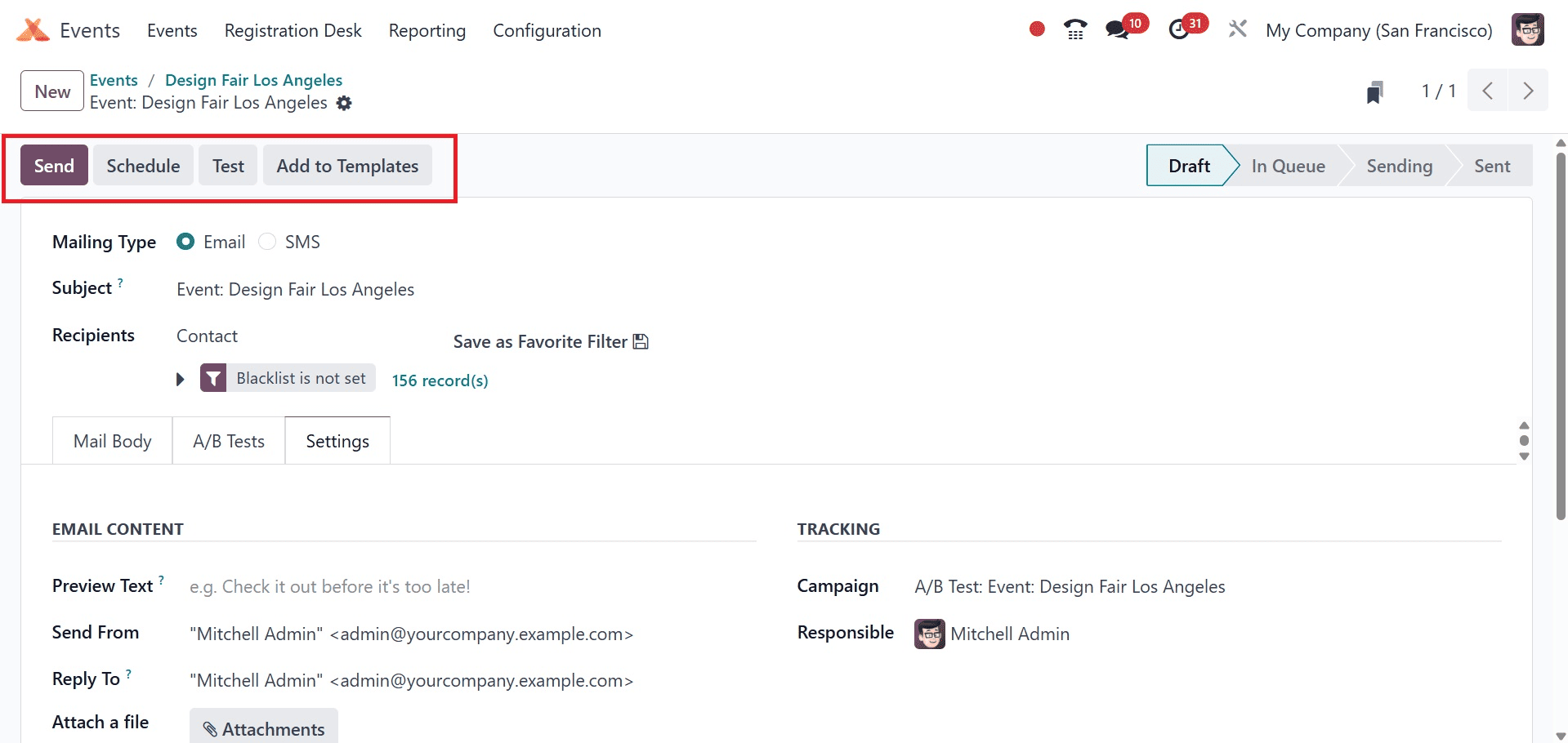 Overview of Inviting and Engaging Targeted Attendees for Events in Odoo 18-cybrosys