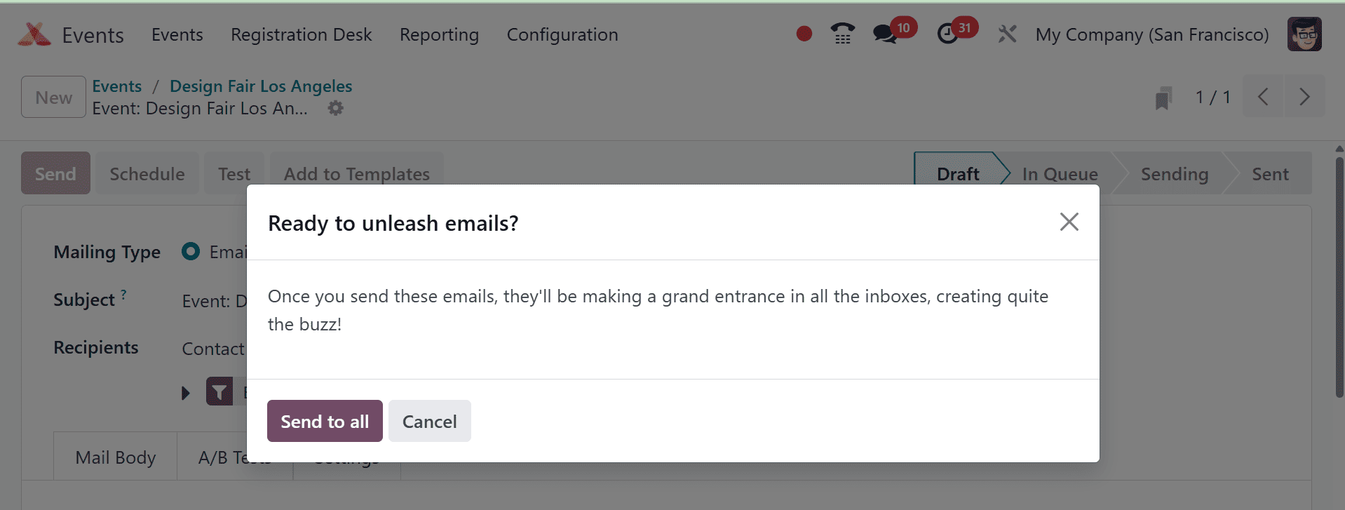 Overview of Inviting and Engaging Targeted Attendees for Events in Odoo 18-cybrosys