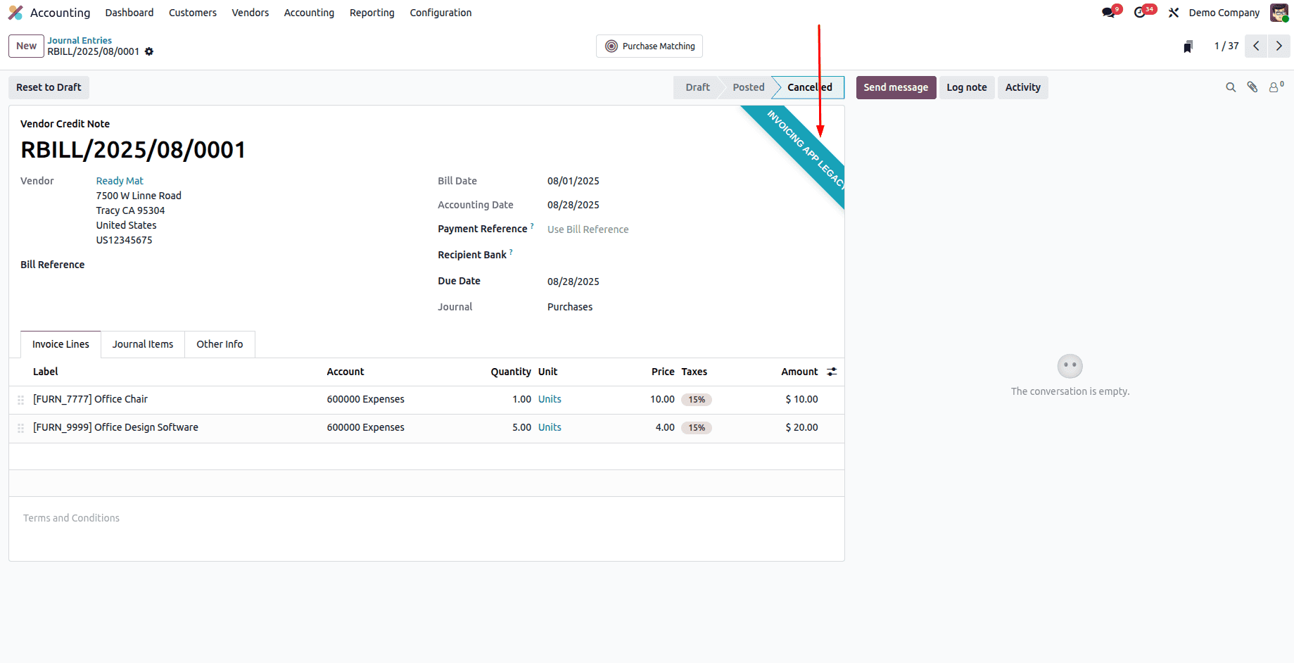 Overview of Invoicing Switch Threshold In Odoo 18 Accounting-cybrosys