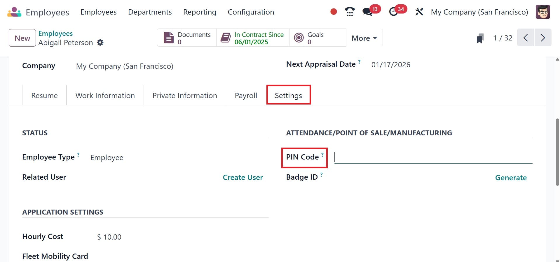 Overview of kiosk mode in Odoo 18 Attendance module -cybrosys