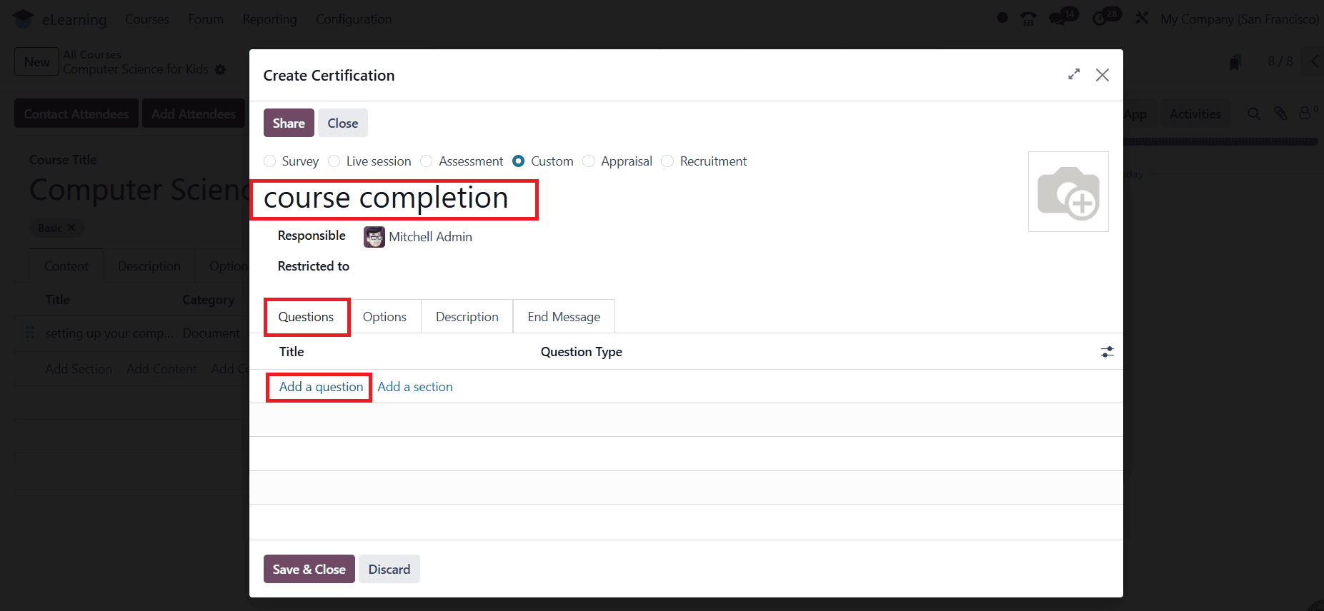 Overview of Launching Online Courses in Odoo 18 e-Learning-cybrosys