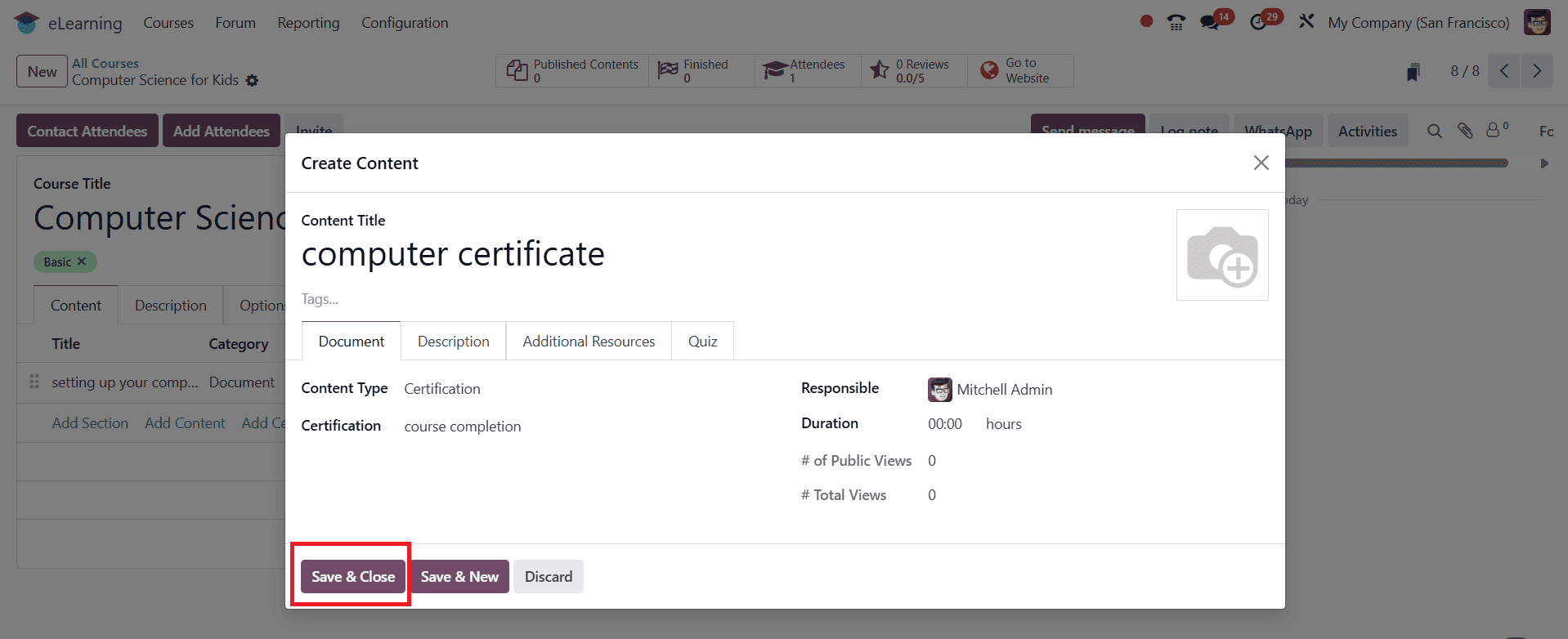 Overview of Launching Online Courses in Odoo 18 e-Learning-cybrosys