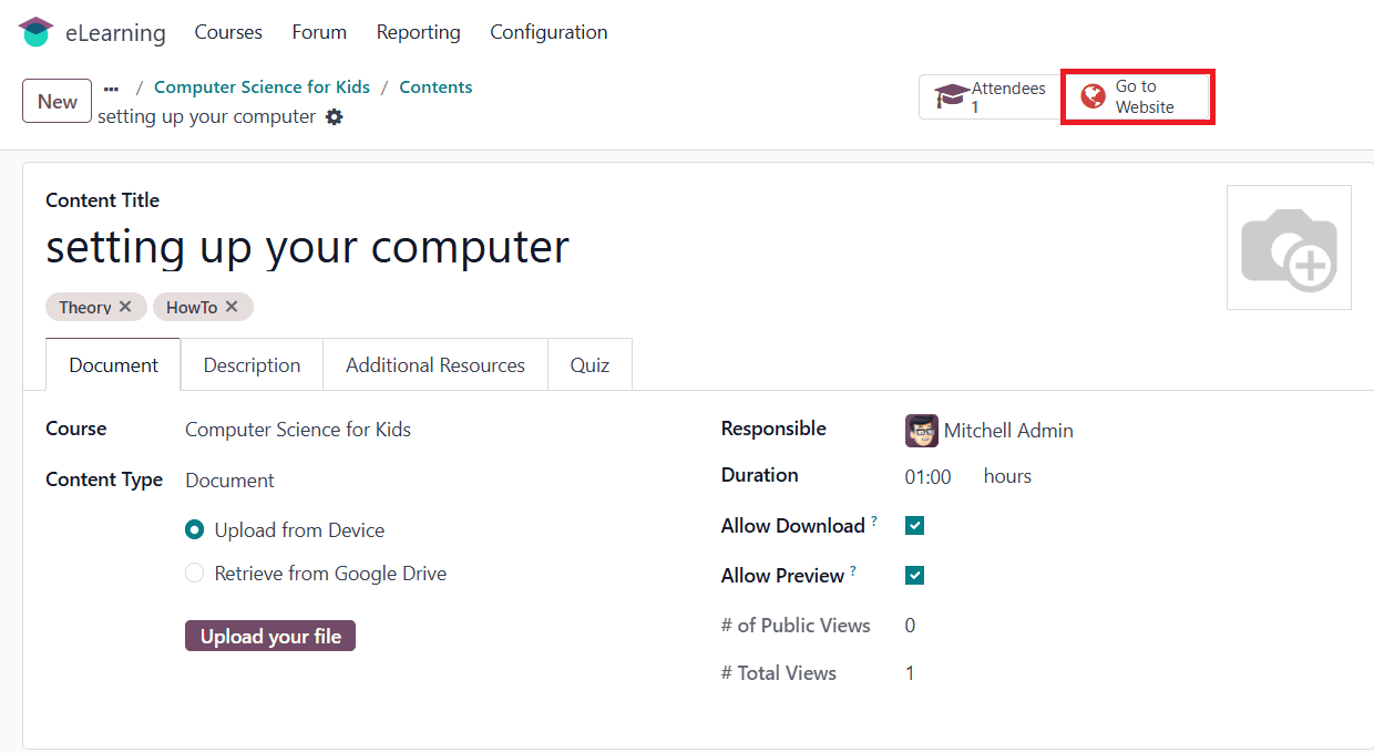 Overview of Launching Online Courses in Odoo 18 e-Learning-cybrosys