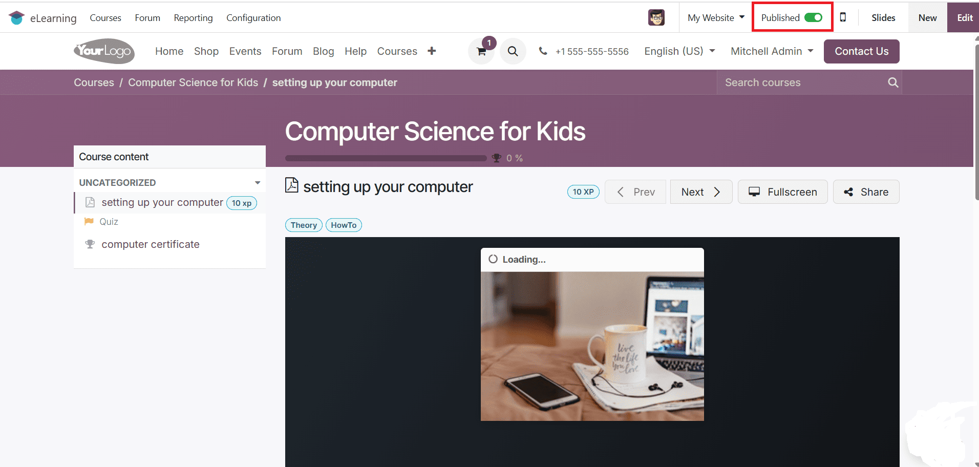 Overview of Launching Online Courses in Odoo 18 e-Learning-cybrosys