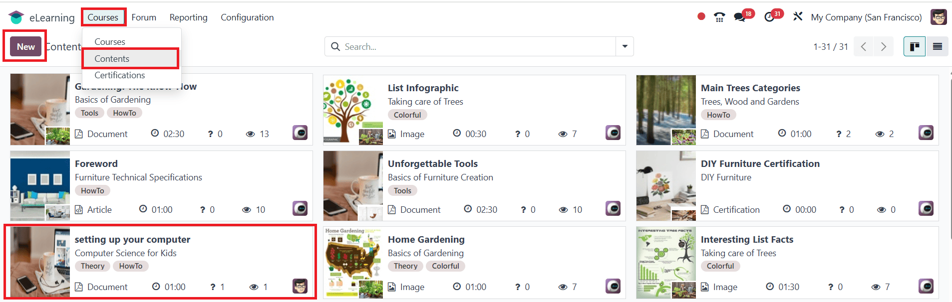 Overview of Launching Online Courses in Odoo 18 e-Learning-cybrosys