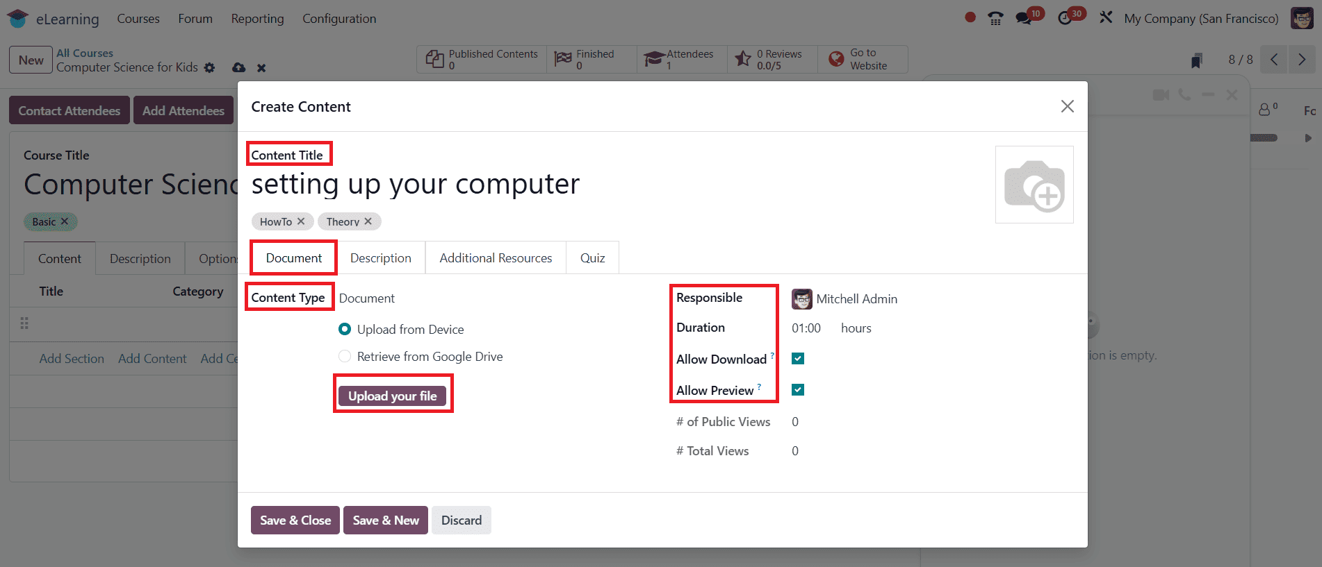 Overview of Launching Online Courses in Odoo 18 e-Learning-cybrosys