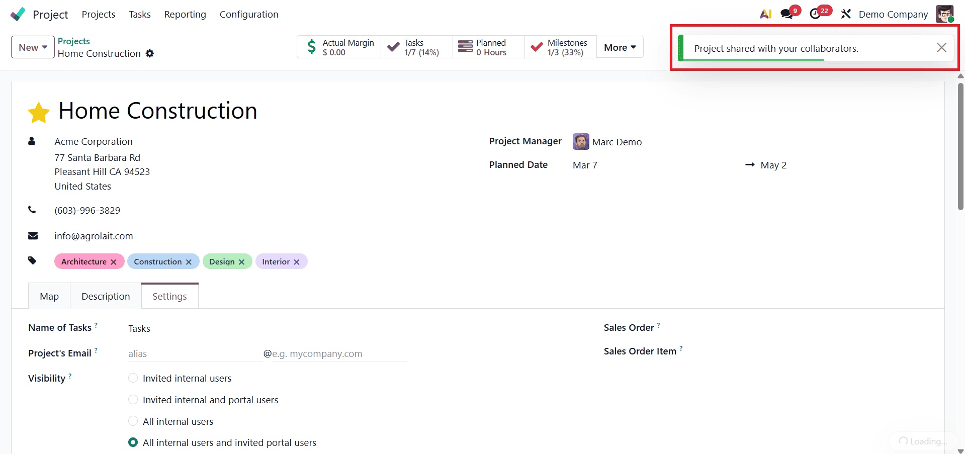 Overview of Managing Access and Visibility in Odoo 19 Projects-cybrosys