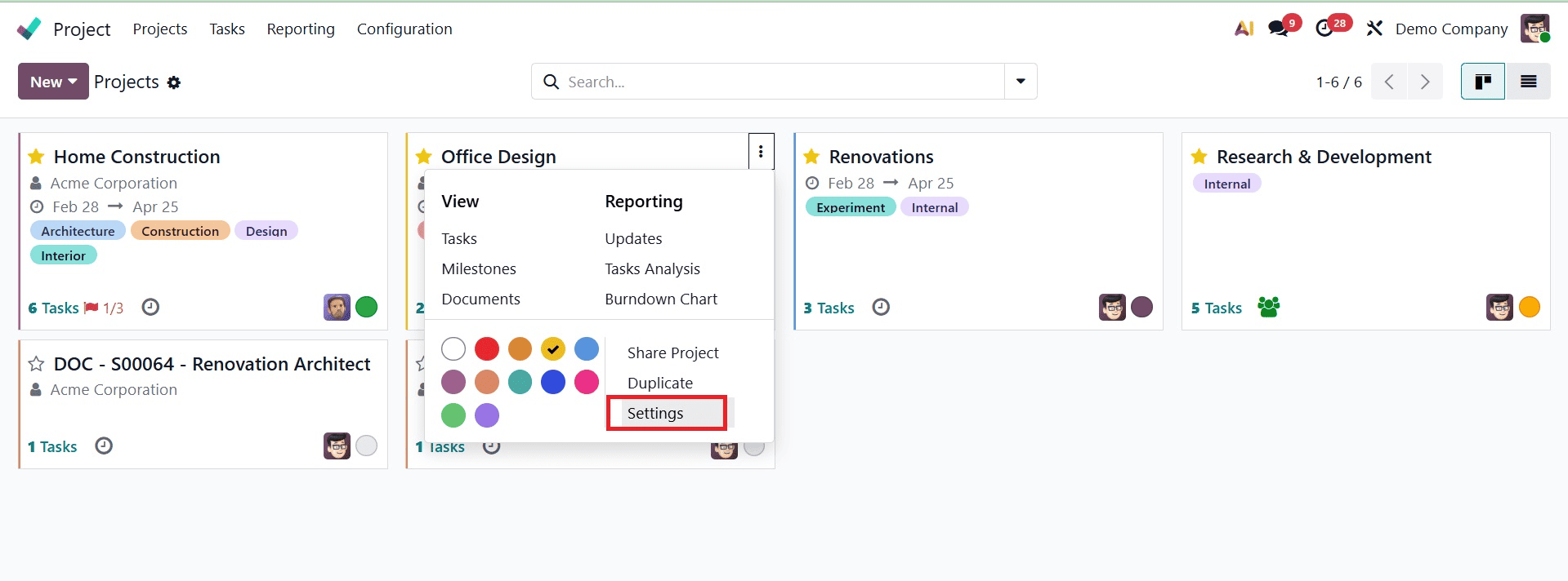 Overview of Managing Access and Visibility in Odoo 19 Projects-cybrosys
