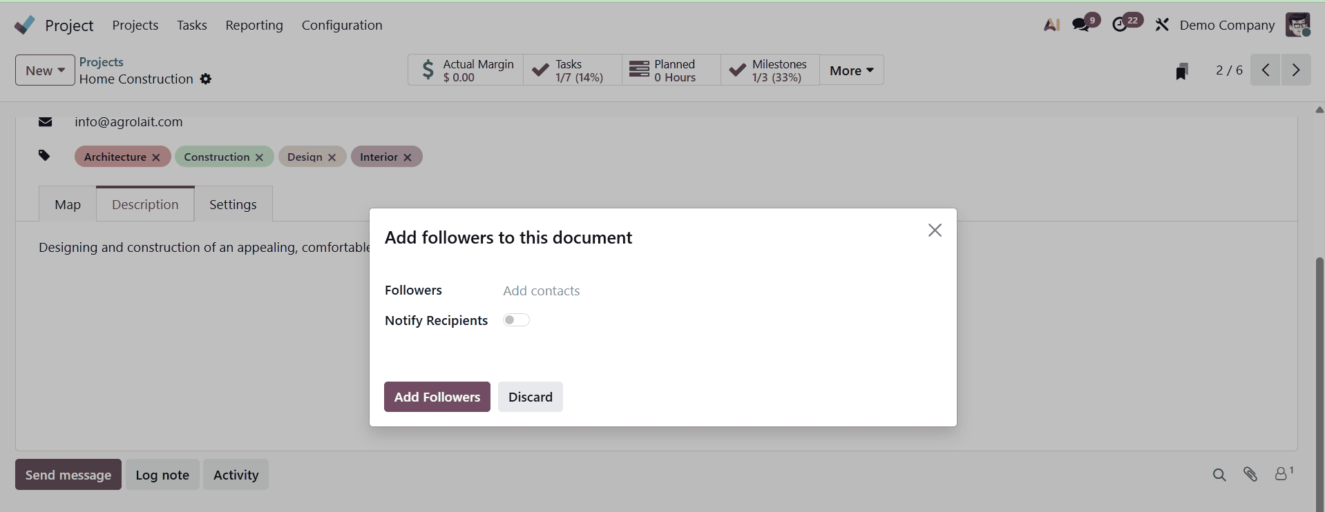 Overview of Managing Access and Visibility in Odoo 19 Projects-cybrosys