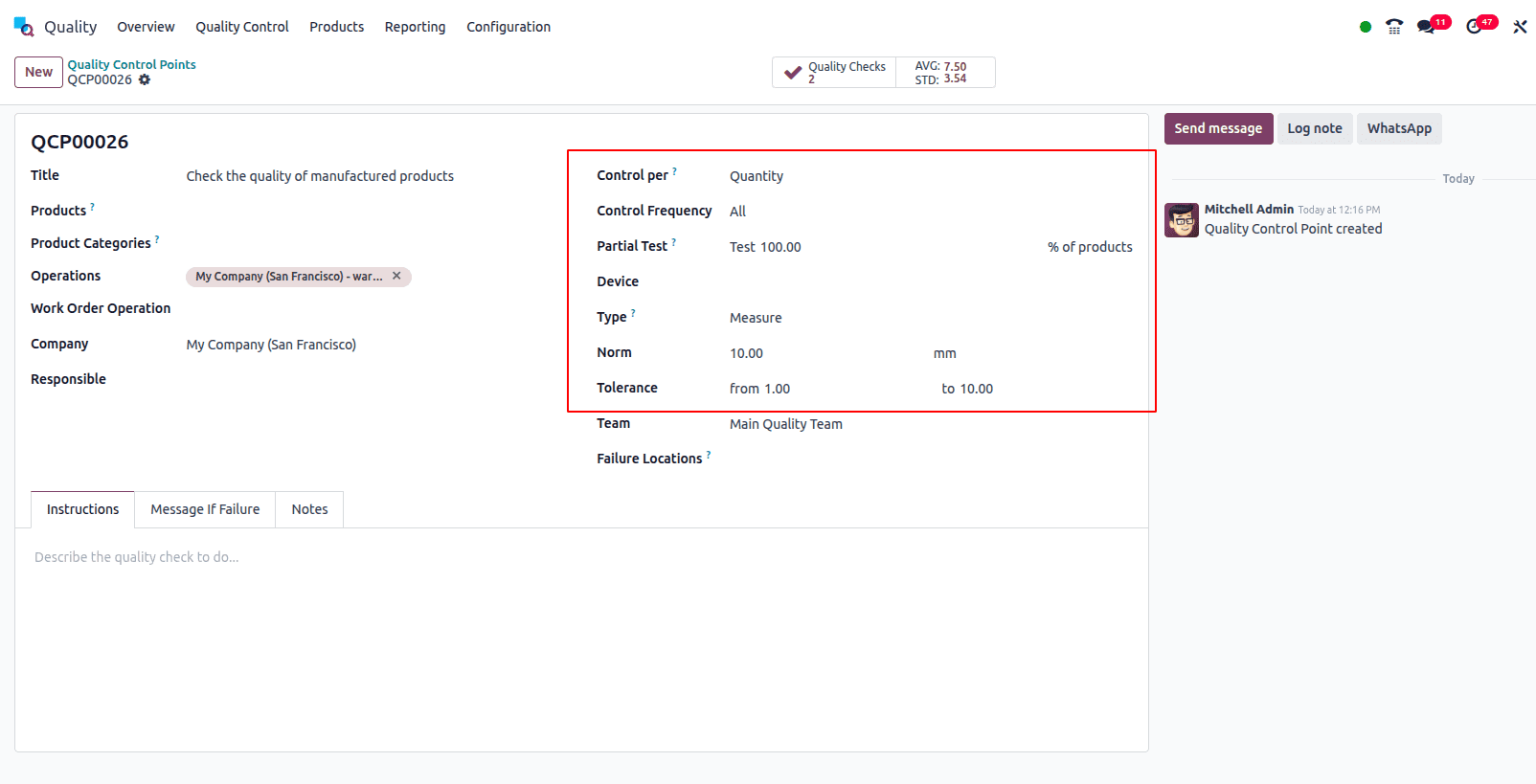 Overview of Manufacturing Quality Check in Odoo 18-cybrosys