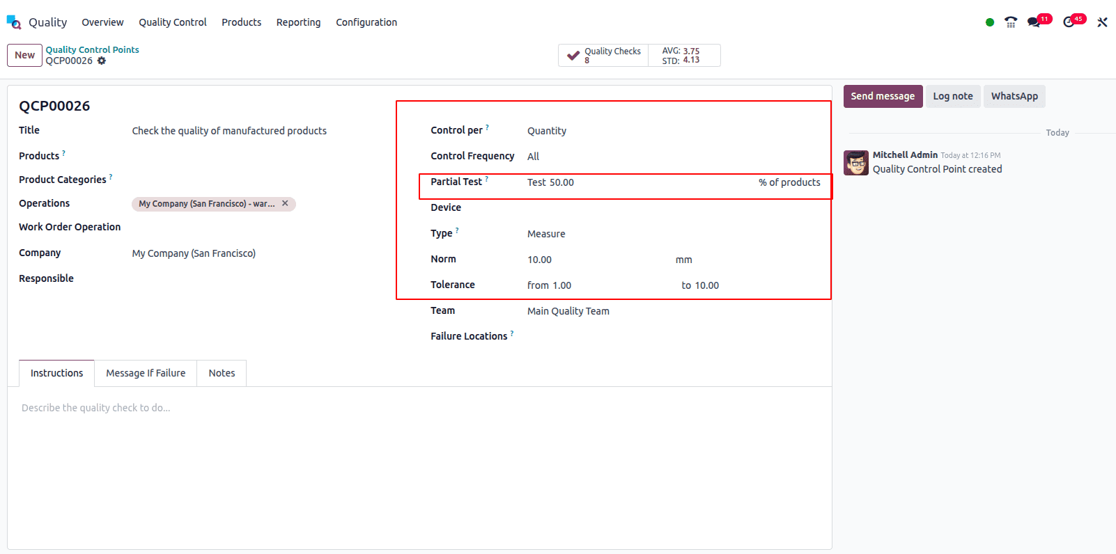 Overview of Manufacturing Quality Check in Odoo 18-cybrosys
