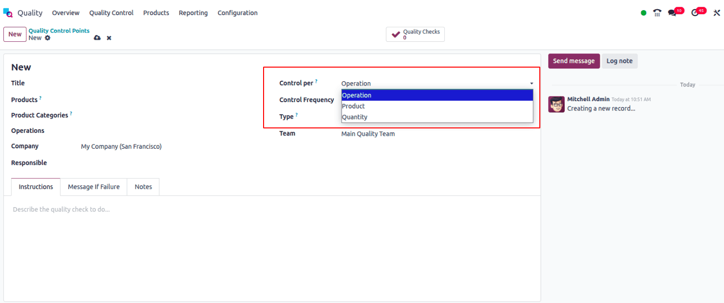 Overview of Manufacturing Quality Check in Odoo 18-cybrosys