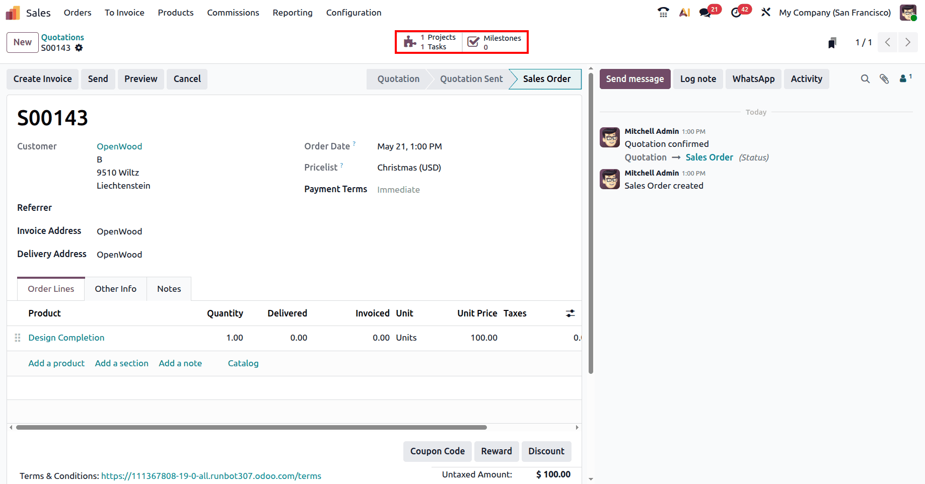 Overview of Milestone-Based Billing in Odoo 19 Project Management-cybrosys
