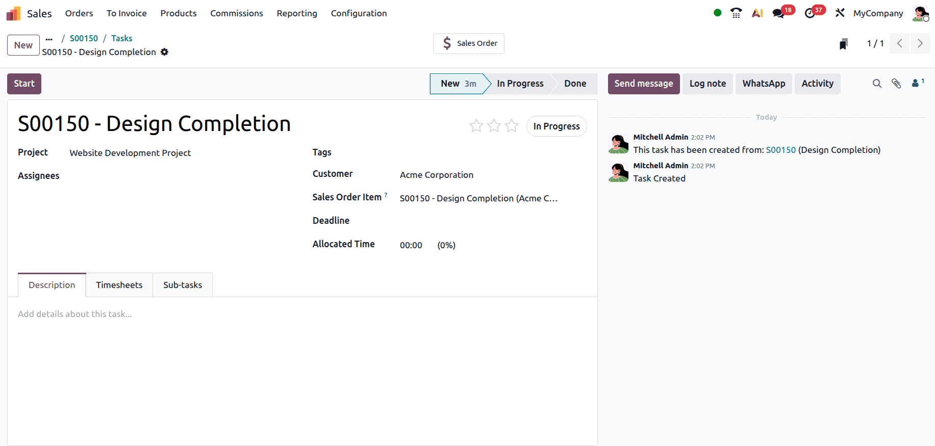 Overview of Milestone-Based Billing in Odoo 19 Project Management-cybrosys