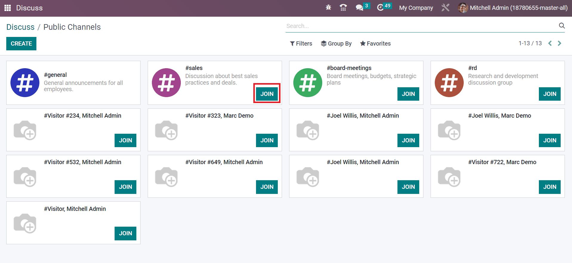 Overview of Odoo 16 Discuss App-cybrosys