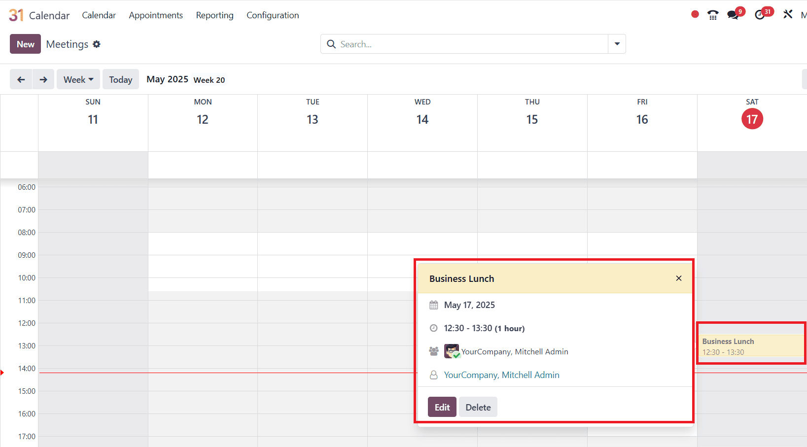 Overview of Odoo 18 Calendar Module-cybrosys