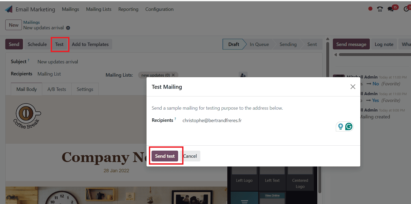 Overview of Odoo 18 Email Marketing Module-cybrosys