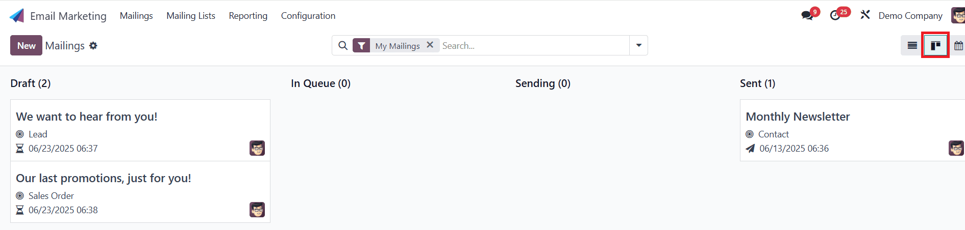 Overview of Odoo 18 Email Marketing Module-cybrosys