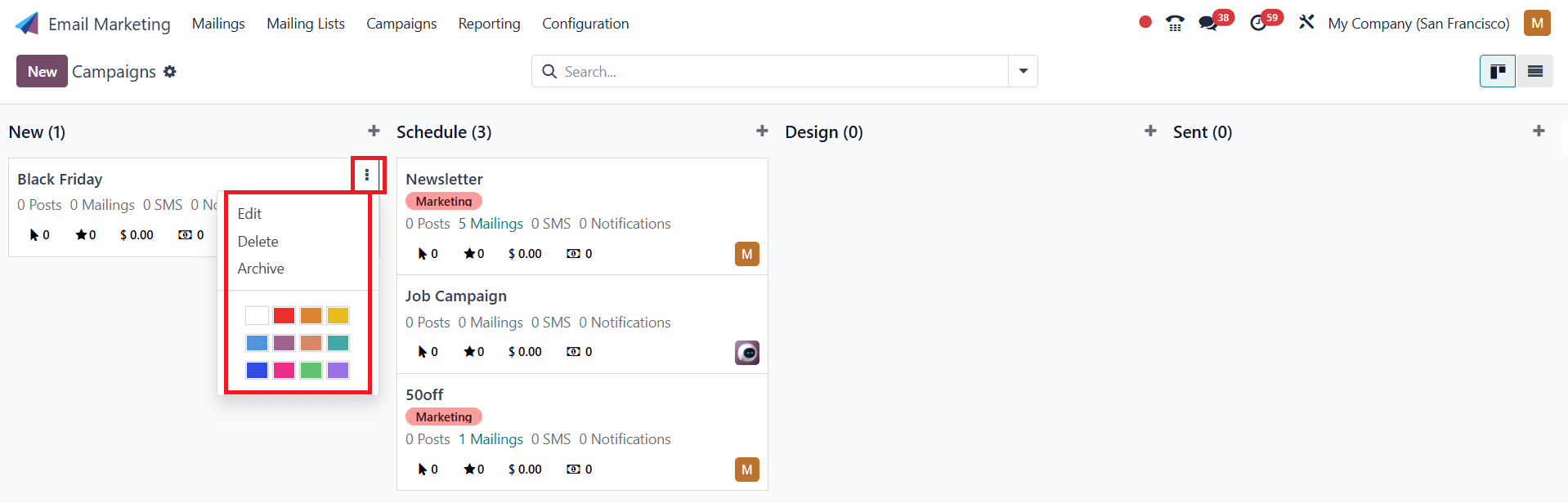 Overview of Odoo 18 Email Marketing Module-cybrosys