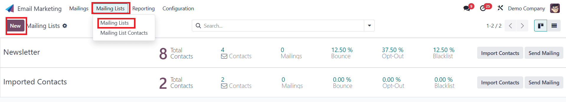 Overview of Odoo 18 Email Marketing Module-cybrosys