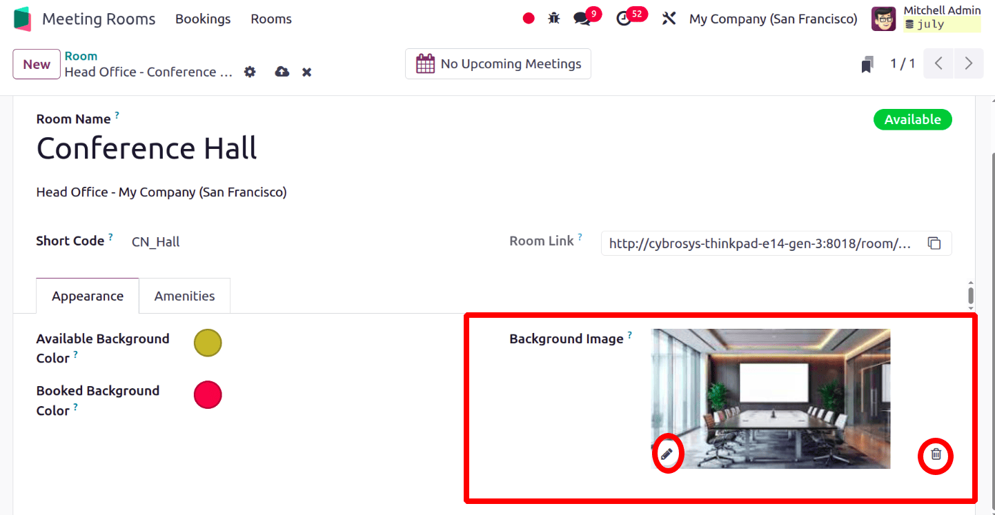 Overview of Odoo 18 Meeting Rooms Module-cybrosys