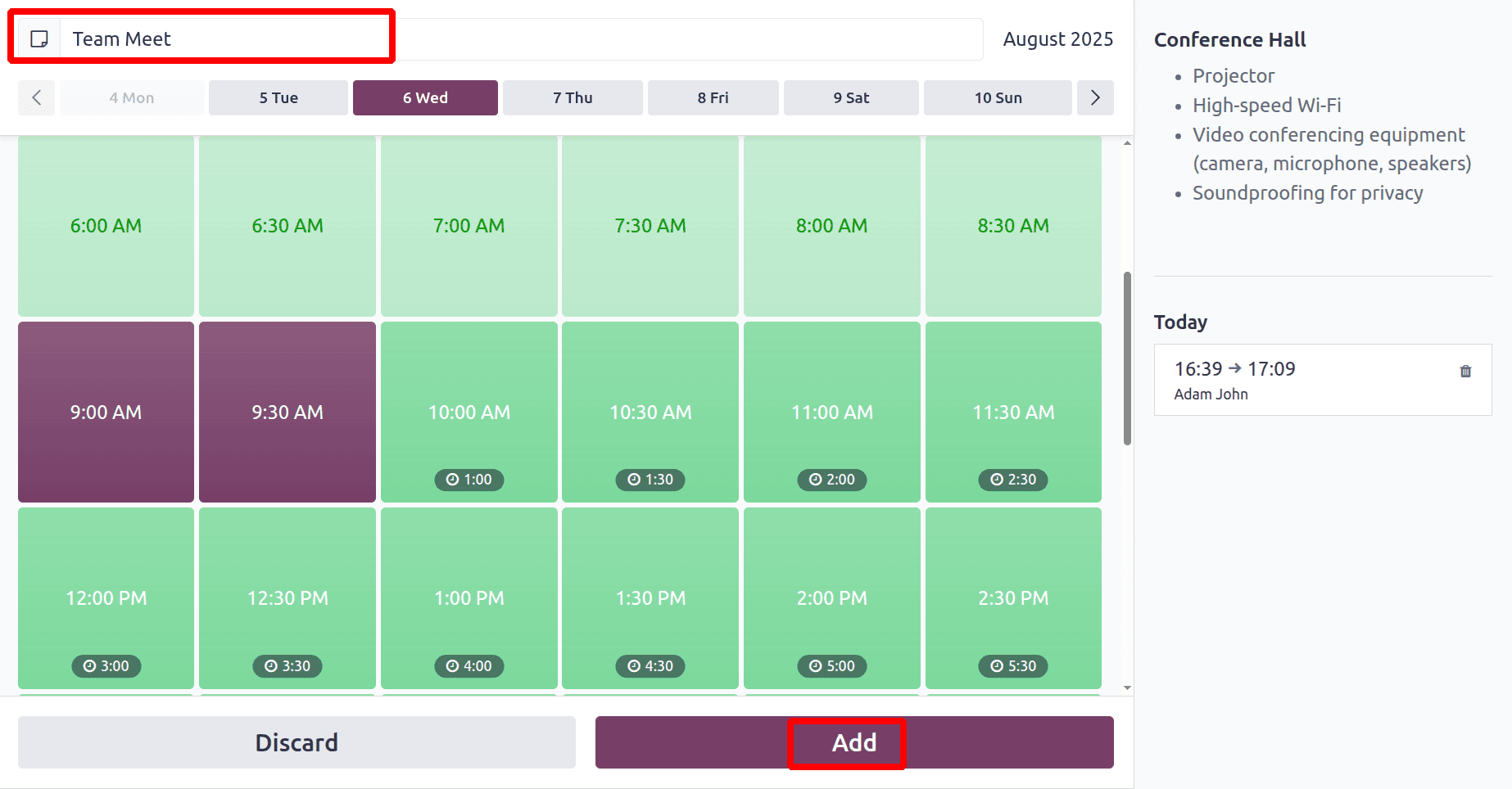Overview of Odoo 18 Meeting Rooms Module-cybrosys