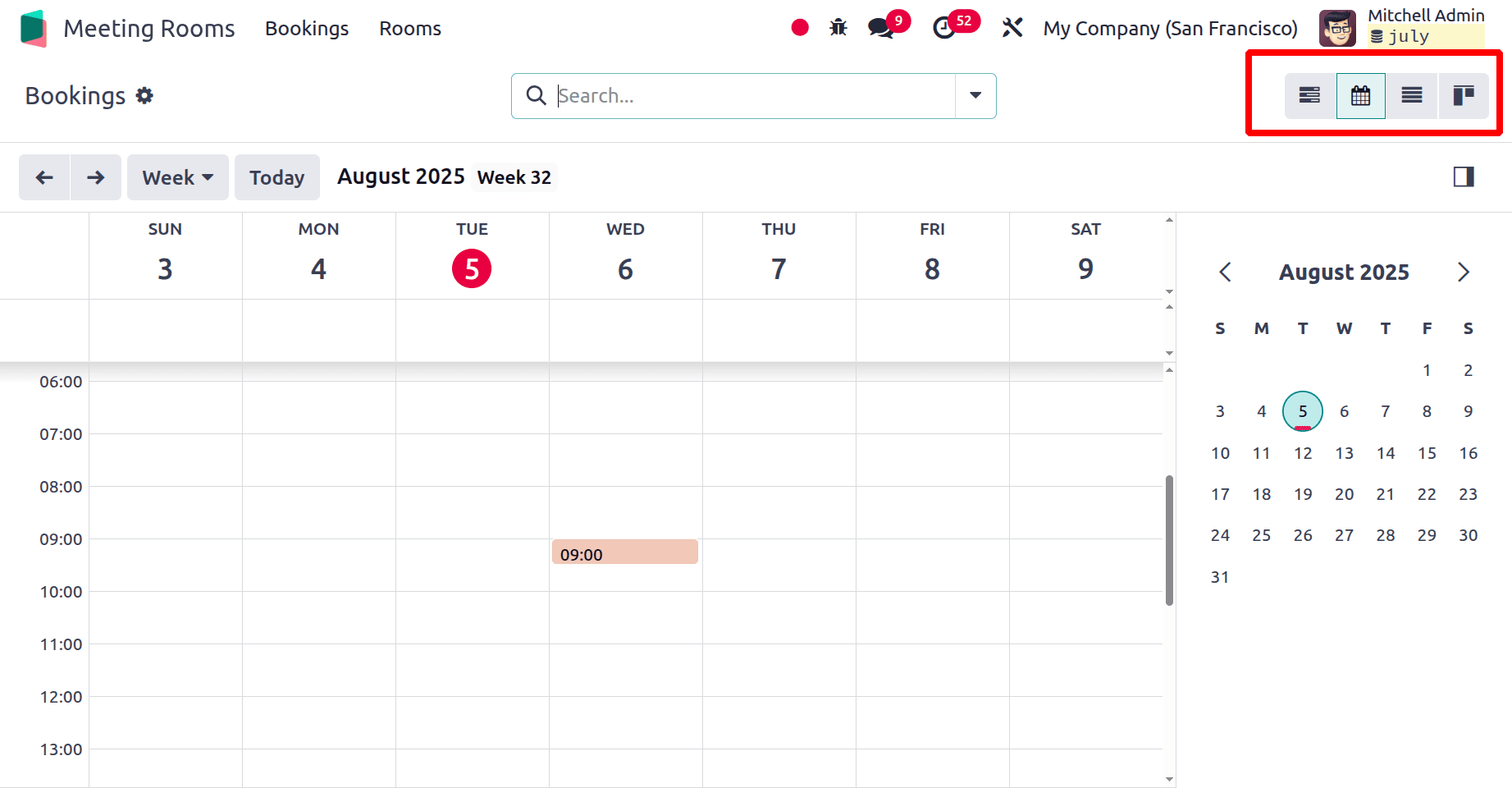 Overview of Odoo 18 Meeting Rooms Module-cybrosys