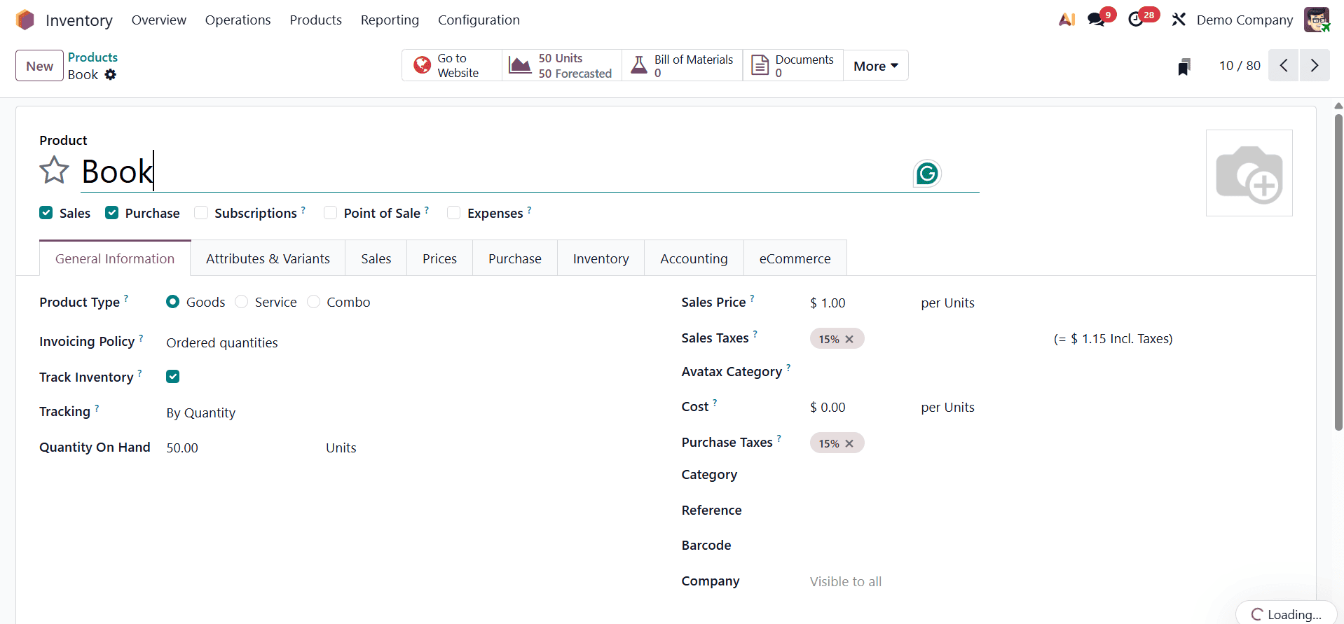 Overview of Opening Stock in Odoo 19 Inventory Module-cybrosys